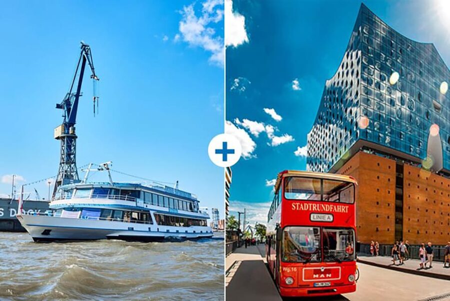 Hamburg: Harbor Cruise and Bus City Hop-On Hop-Off Tour - Key points to know before you go