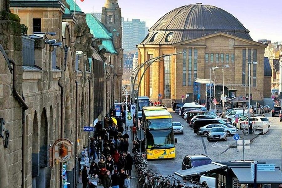 Hamburg: Hop-On Hop-Off Bus Tour Yellow Double Decker - Michaelis Church and Hamburg’s historic center
