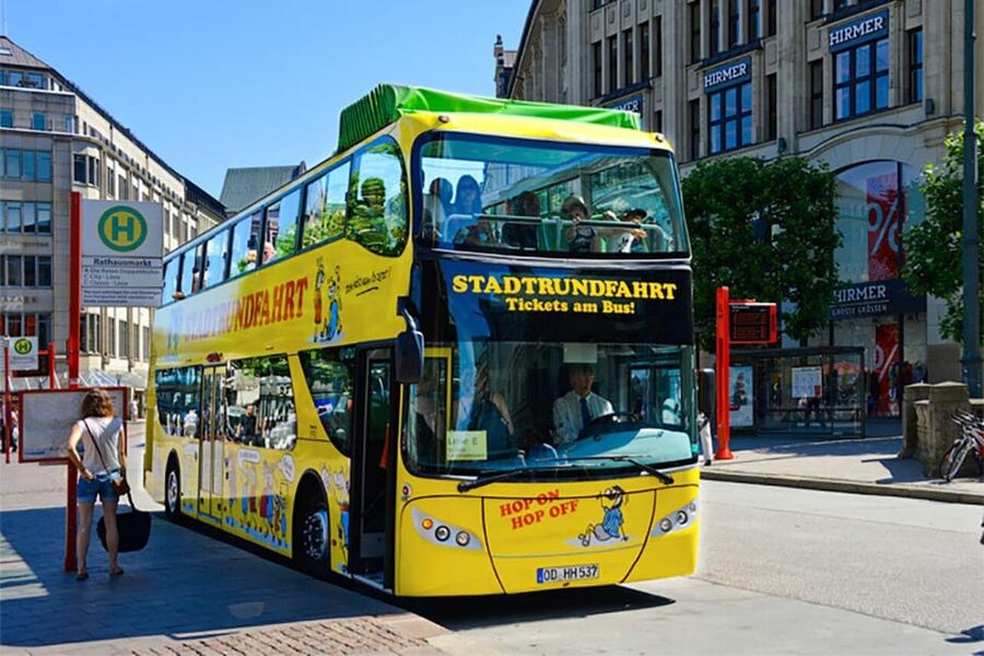 Hamburg: Hop-On Hop-Off Bus Tour Yellow Double Decker - What the full 90-minute ride gives you