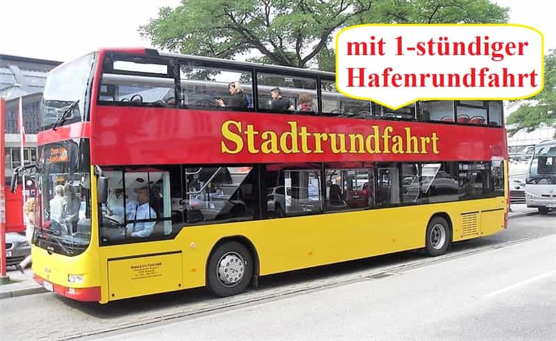 Hamburg: Line C Sightseeing Tour Hop On Hop Off and Harbor Cruise - Starting at Landungsbrücken