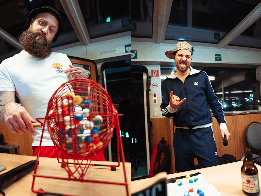 Hamburg: Party Bingo with the Bingo Gringos - Boarding the barge and starting the party
