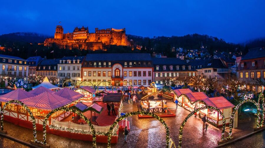 Heidelberg: 1.5-Hour Christmas Market Walking Tour - Roasted almonds, wooden stalls, and winter treats