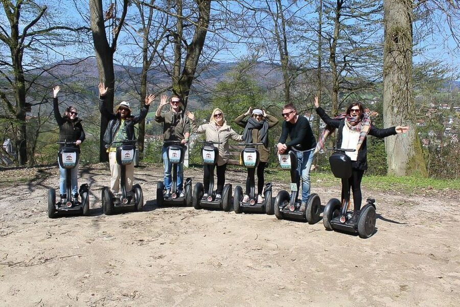 Heidelberg Highlights Segway Tour with Castle - Crossing the Old Bridge toward Neuburg Abbey
