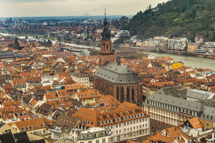 Heidelberg: Old Town Tour Including Castle Visit - The Philosopher’s Trail and views toward the castle