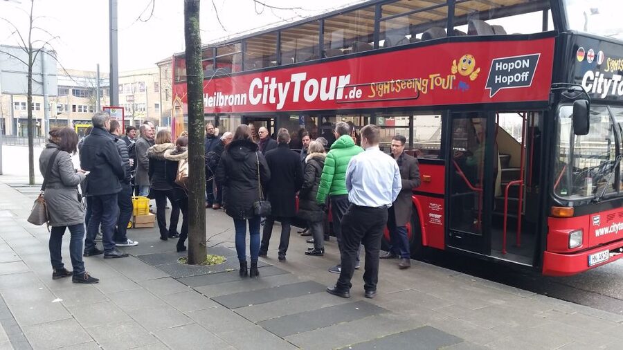 Heilbronn: 24h Hop-on Hop-off City Sightseeing Bus Tour - Stops 8 and 9: modern Heilbronn at the Education Campus and WTZ Tower