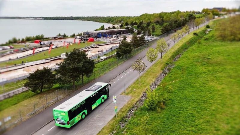 Leipzig: Hop-On-Hop-Off Bus Tour & City Walk - Markkleeberger Lake and the Former Mine Area