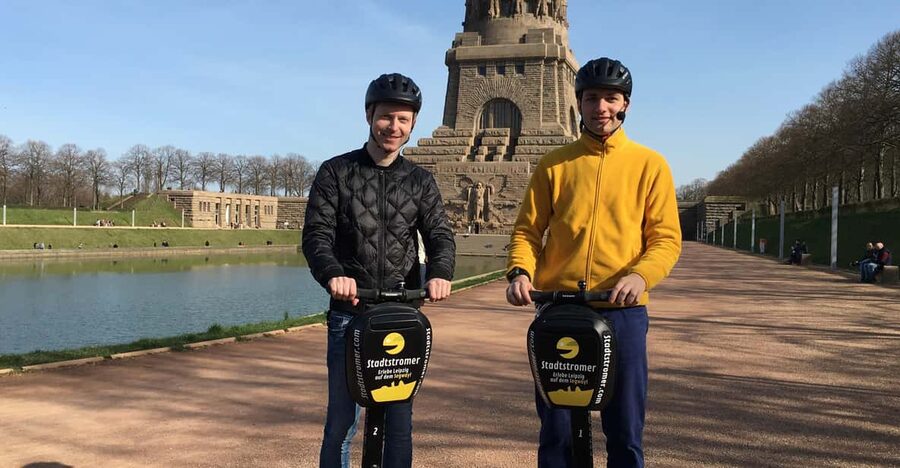 Leipzig: Segway tour to the Battle of the Nations Monument - The German Library and the Old Trade Fair