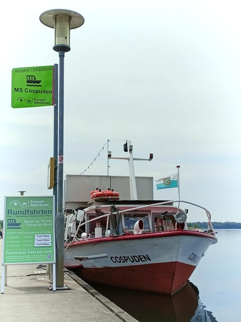 Mulled wine ride in the Leipzig New Zealand - The 60 to 70 minute route across Lake Cospuden