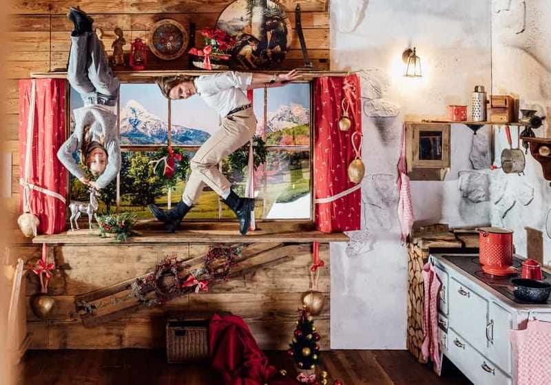 Munich: Magic Bavaria - Museum of Fun, Photos and Illusions - The Oktoberfest Room and giant pretzel