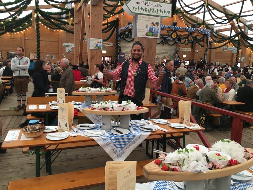 Munich Oktoberfest All-Inclusive Tour - Balcony seating, roast chicken, and two liters of beer