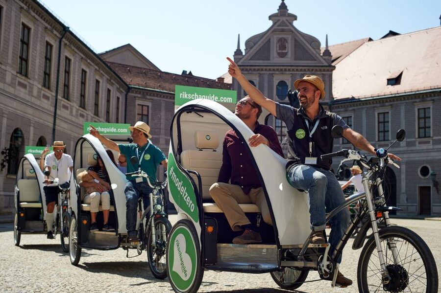 Munich: Old Town and English Garden Rickshaw Tour - Moving through Munich’s old town