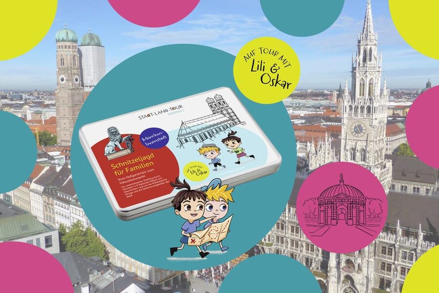 Munich: Self-guided sightseeing scavenger hunt for families - Lili and Oskar bring Munich into the clues