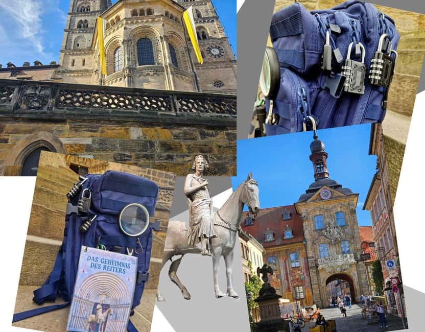 Outdoor Escape Game with puzzle backpack Bamberg: The Secret of the Horseman - Bamberg becomes part of the game