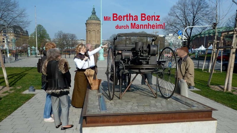 Public tour With Bertha Benz through the city of inventors Costume tour - Key points at a glance