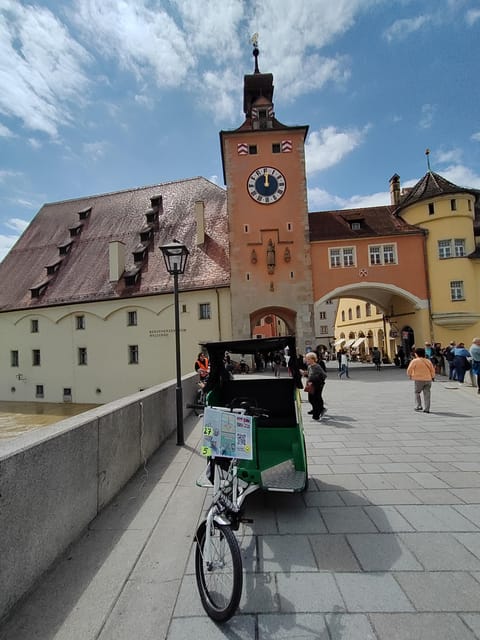 Regensburg citytour rickshaw-pedicab - From Marc-Aurel-Ufer to the old center