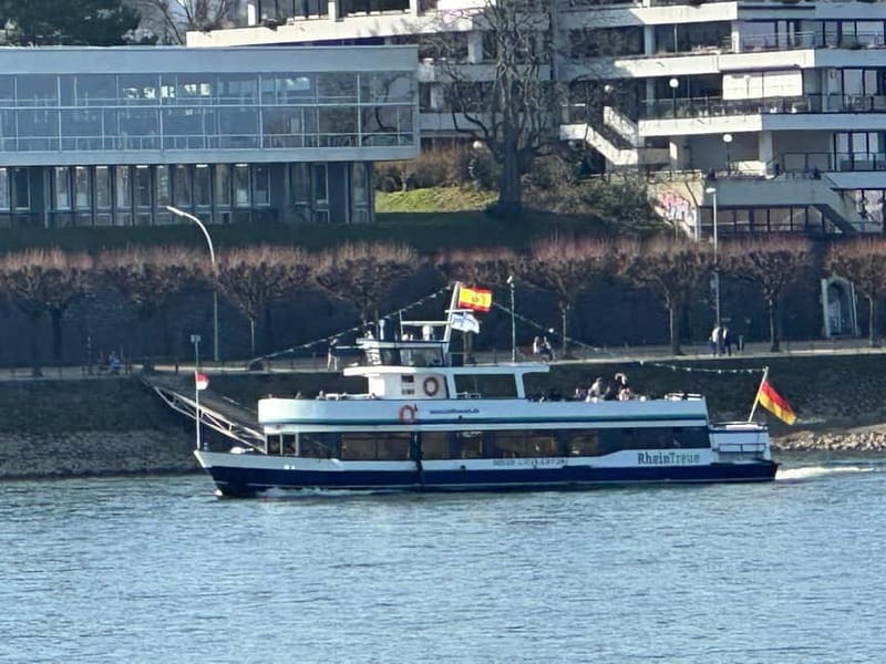 RhineRiverBoatTour from Bonn to Königswinter with Live Guide - Bonn’s Alter Zoll Pier Starts the Rhine View