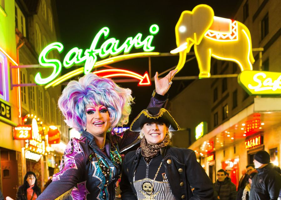 St. Pauli Nightlife Tour with Drag Queen in German - The Dollhouse stop and Olivia Jones connection