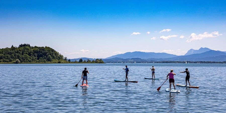 Stand Up Paddling at lake Chiemsee - Practical rules that shape the outing