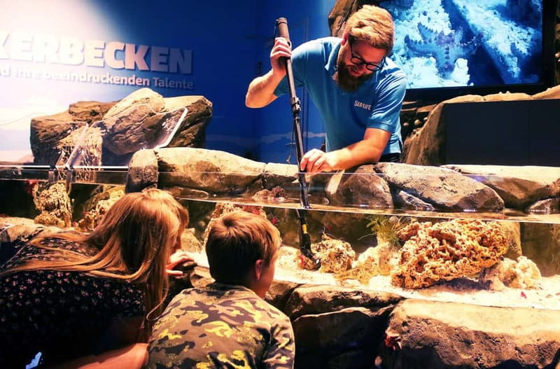 Ticket to SEA LIFE Konstanz - Daily feedings add action and useful context
