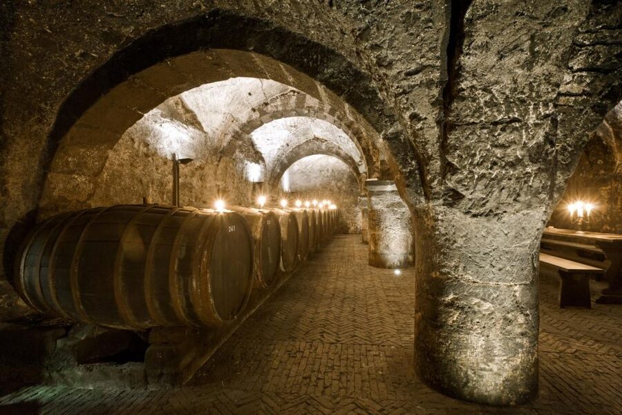 Trier: Discovery Tour – Germany's Oldest Wine Cellar - Two house wines in an unusual setting